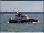 Coast Guard boat returning to base